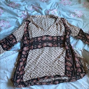 Free People | Changing Times Floral Print Tunic XS